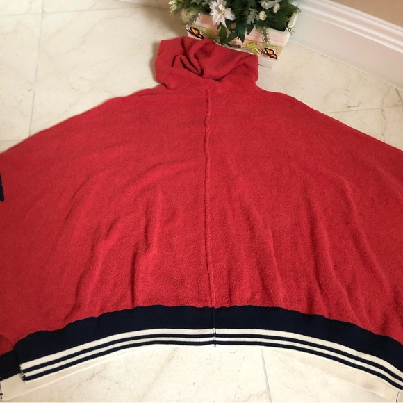 Free People I Know Places Oversized Sweater, Size M/L, Red. - Picture 5 of 7